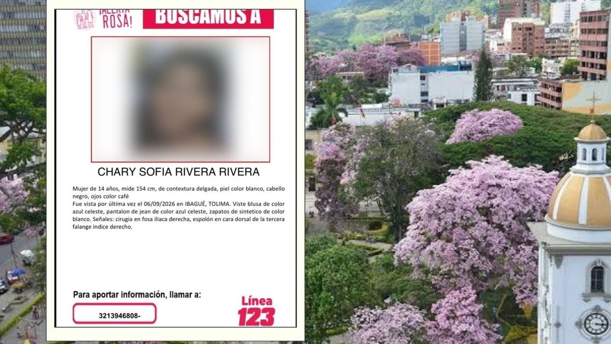 Menor desaparecida hace una semana en Ibagué | Búsqueda de menor | Joven desaparecida | Septiembre 2026