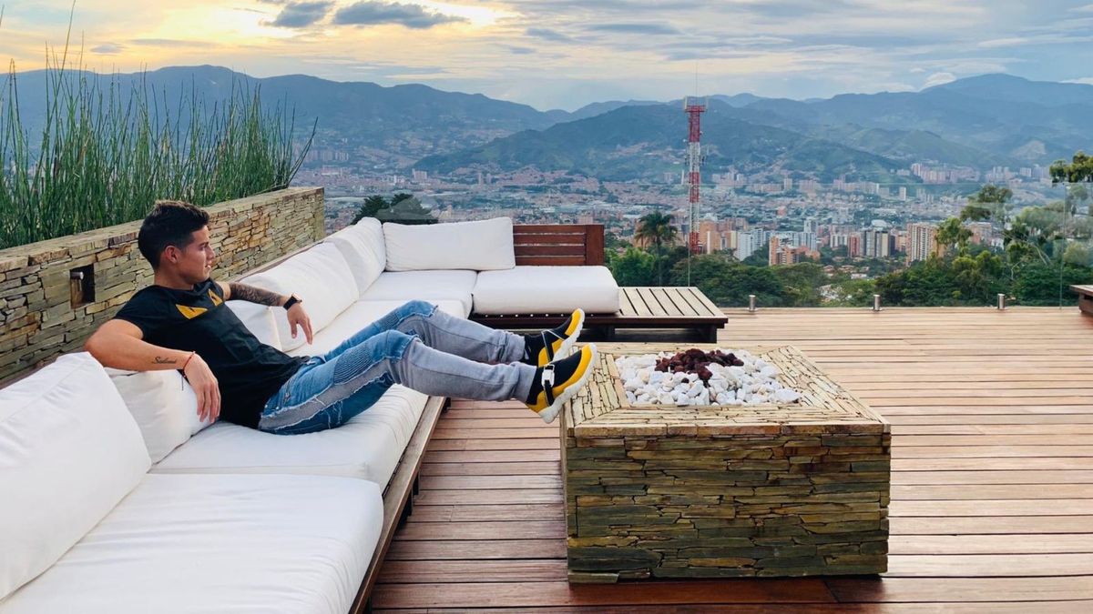 Mansión de James en Medellín