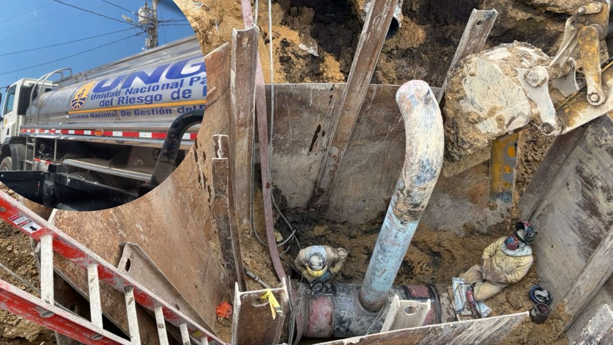 Derrumbe en obra Acueducto retrasa agua en Suba carrotanques