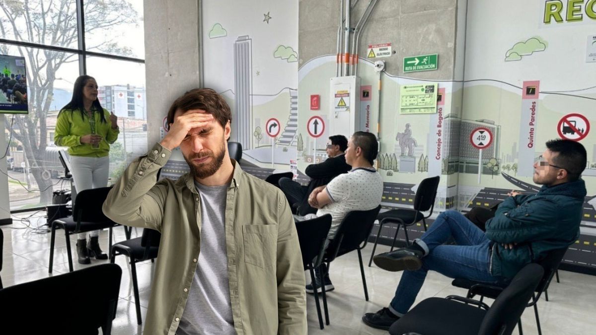 Conductores haciendo curso pedagógico en salón de clases