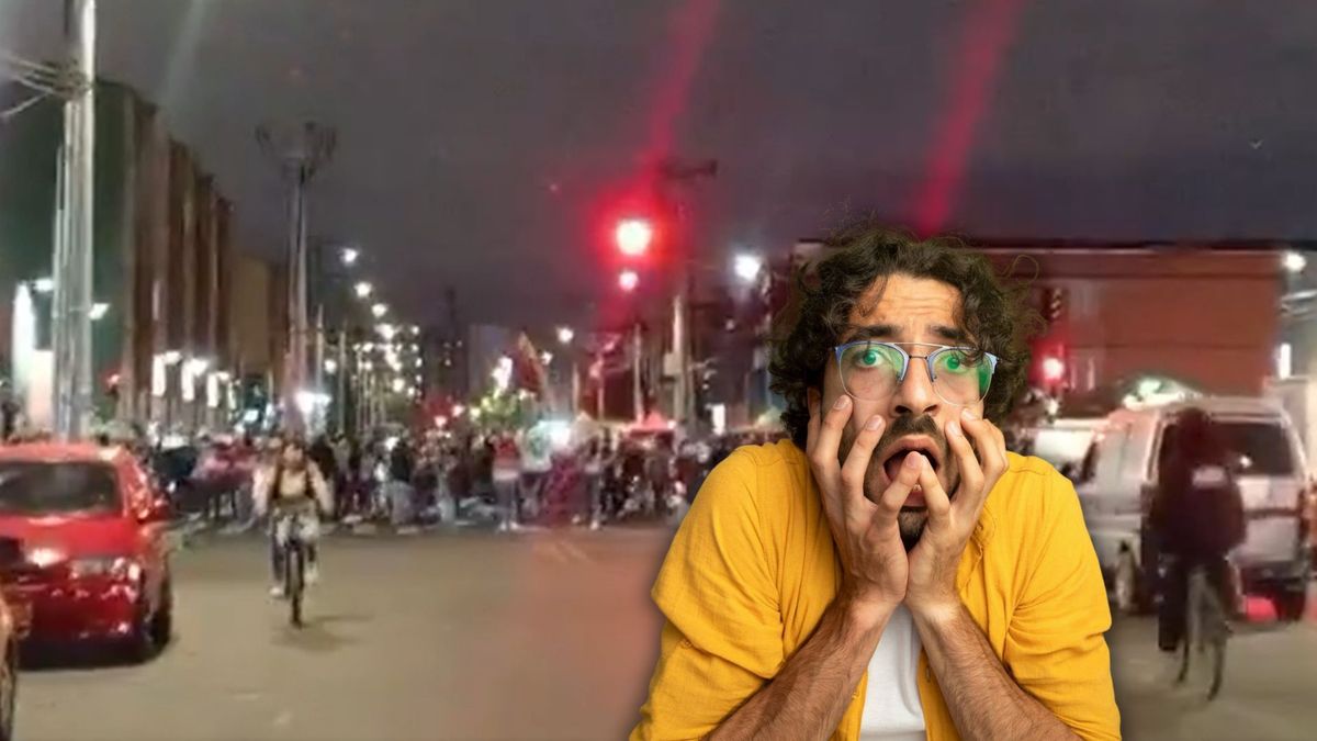 Manifestación en Kennedy y ciudadano estresado