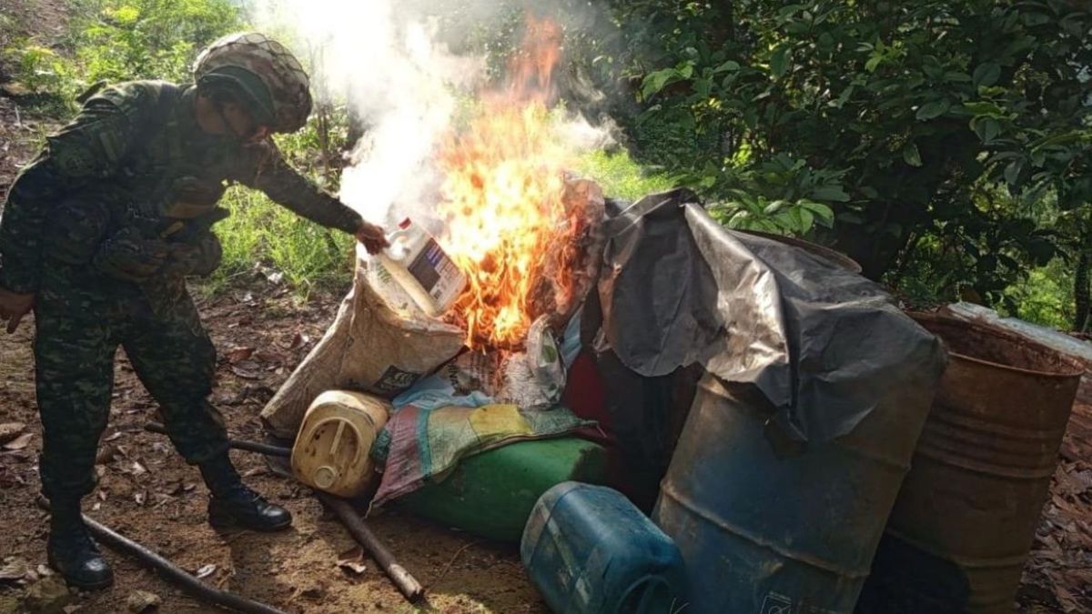 Operativos militares en Antioquia.