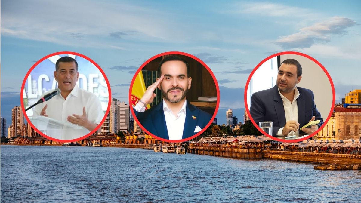Reunión del presidente Abelardo de La Espriella con Yamil Arana y Dumek Turbay