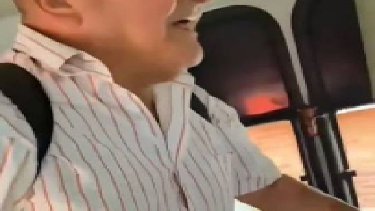 Adulto mayor afectado en Bus de Medellín