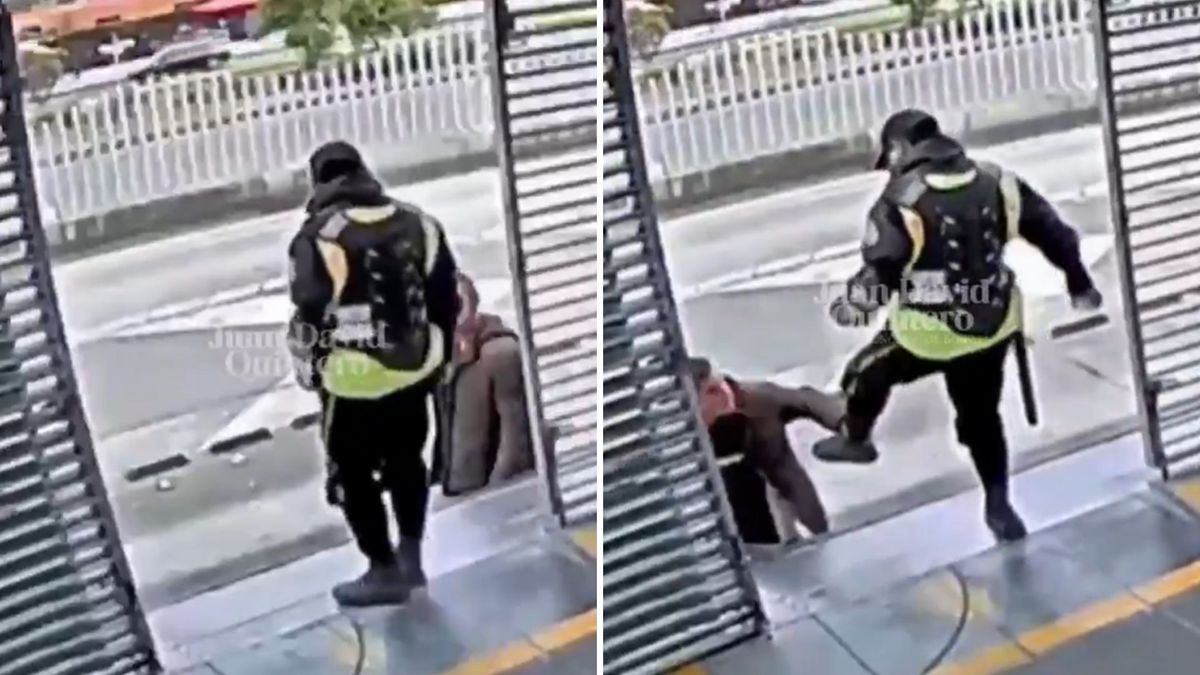Ataque al vigilante Cristian Garzón en estación de TransMilenio