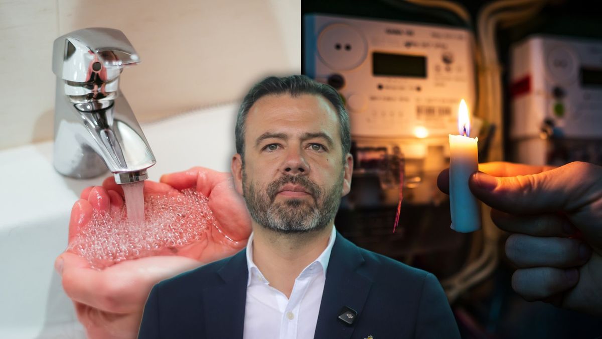 Lavado de manos, vela alumbrando en la oscuridad y alcalde Carlos Fernando Galán