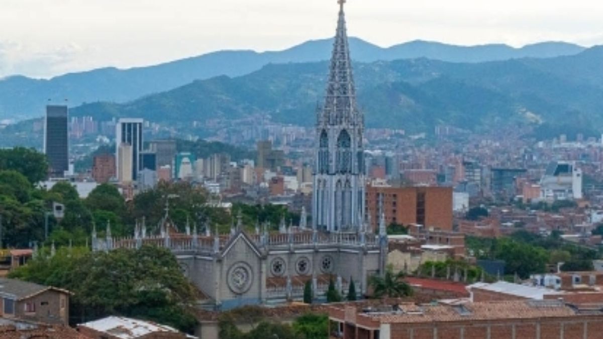 Panorámica del barrio Manrique de Medellín