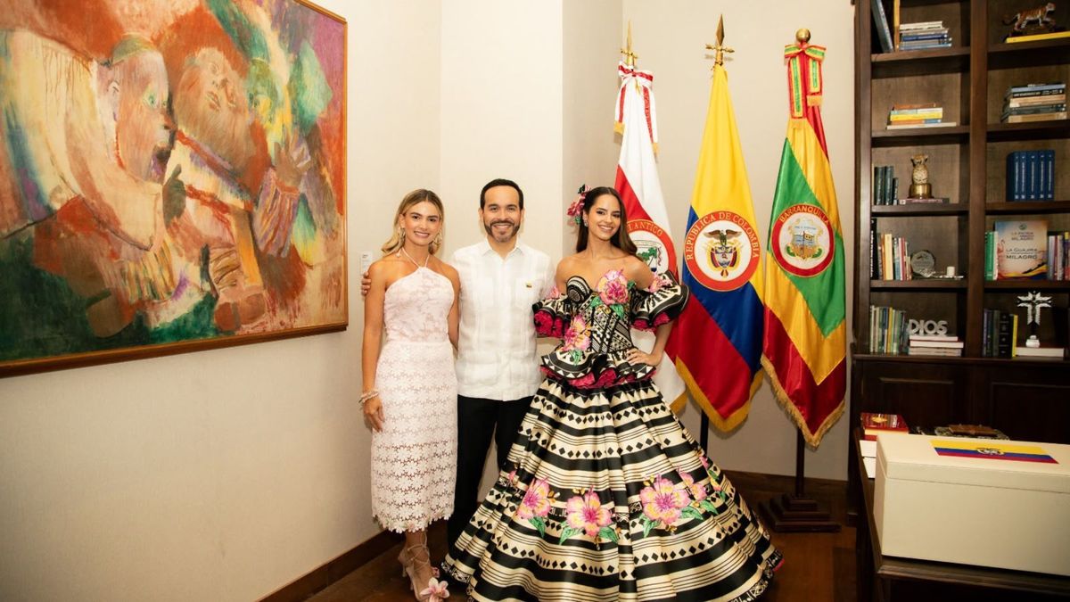 Reina del Carnaval visita al presidente