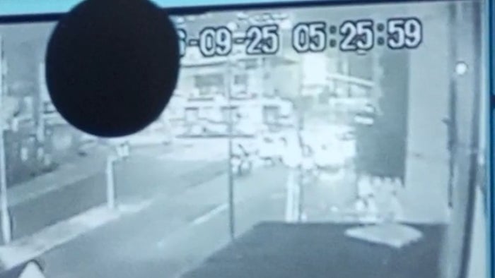 Video del choque entre un SITP y una motociclista este viernes