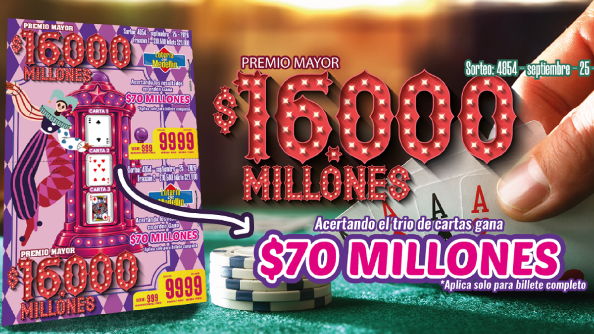 Lotería de Medellín septiembre 25