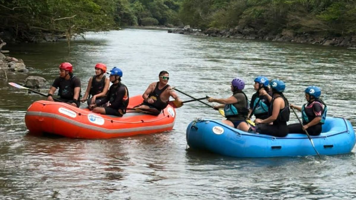 Selección Colombia mixto y femenino de rafting