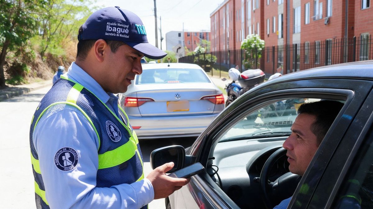 agente de tránsito de Ibagué