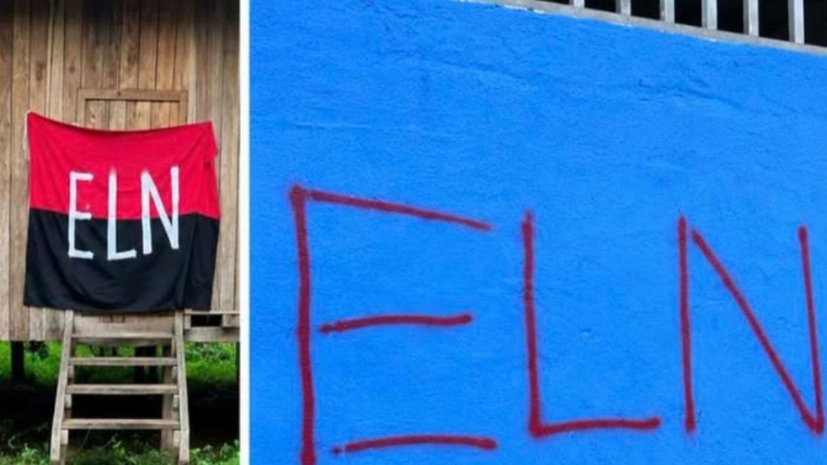 Grafitis del ELN en Juradó.