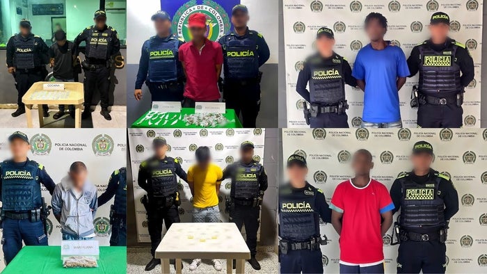 Operativo dejó nueve presuntos jíbaros capturados en Cartagena y Santa Catalina