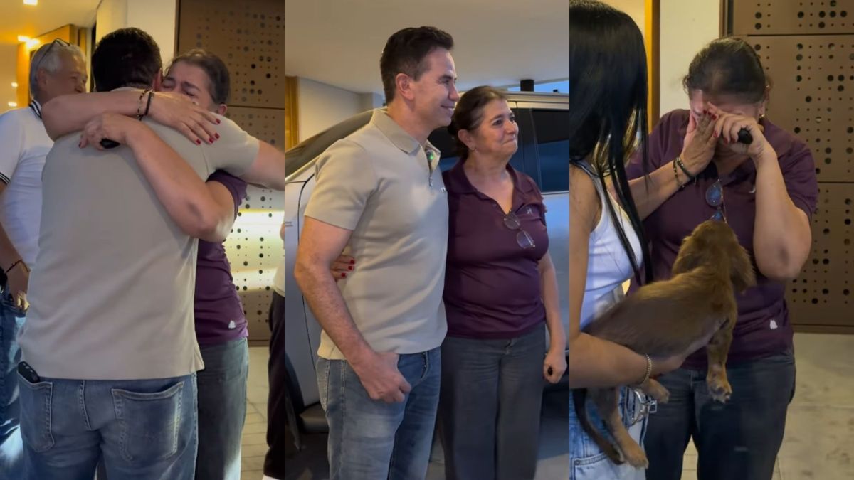 Jhonny Rivera emocionó a su hermana en el amigo secreto