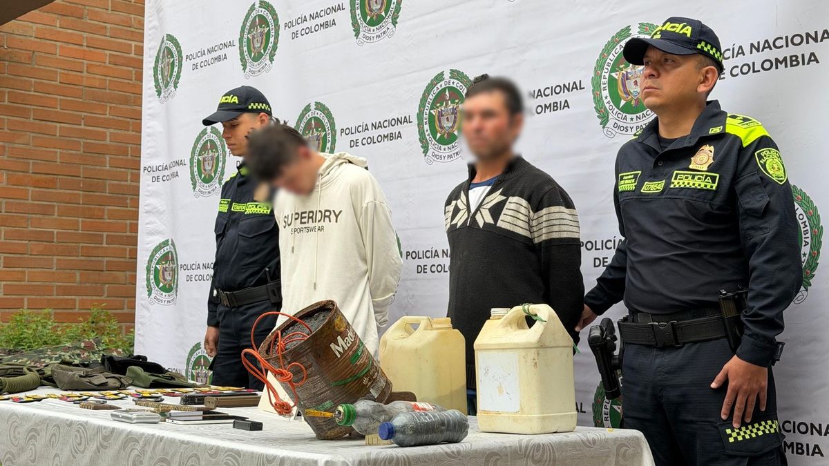 Operativo en zona rural de Medellín.