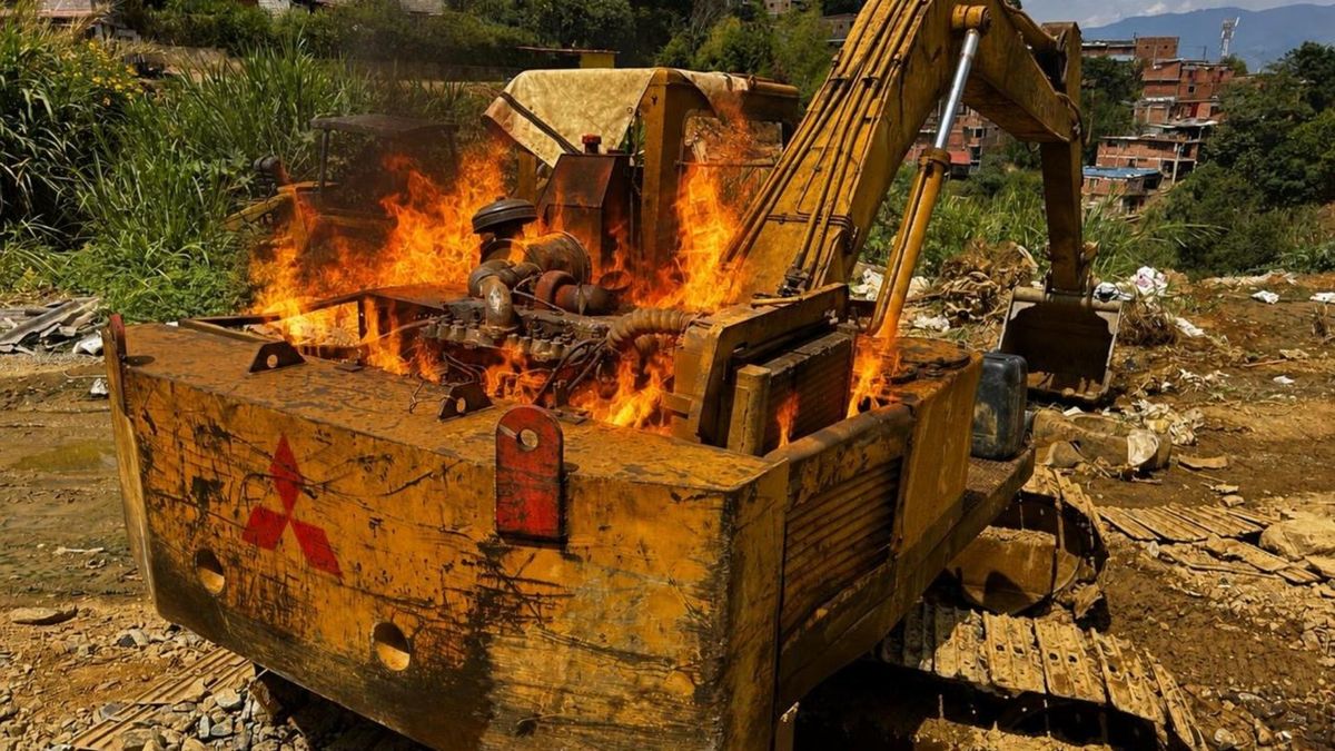 Minería ilegal en Medellín