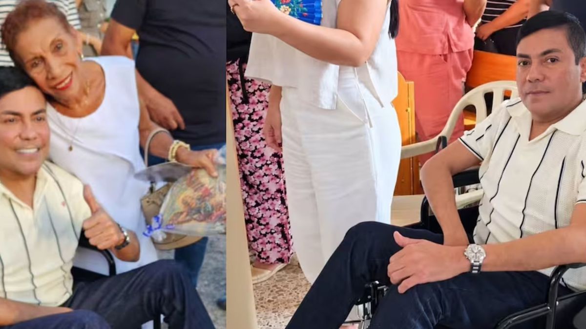 Churo Díaz en silla de ruedas