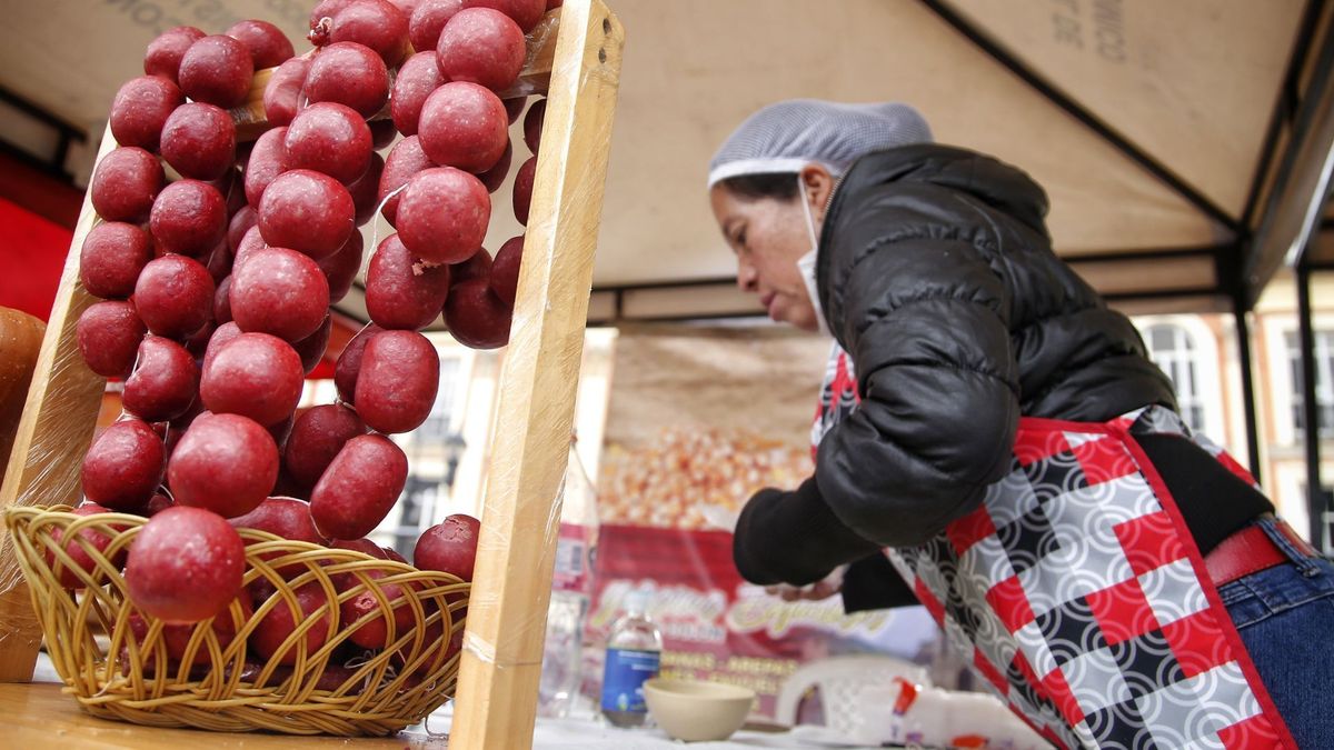 Vendedora de mercado campesino