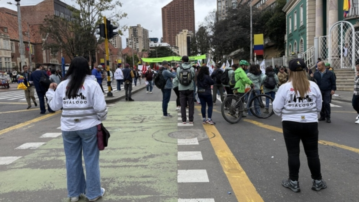 Protestas en Bogotá este viernes 2 de octubr