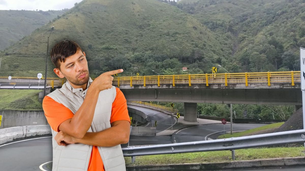 Ciudadano señalando la vía al Llano