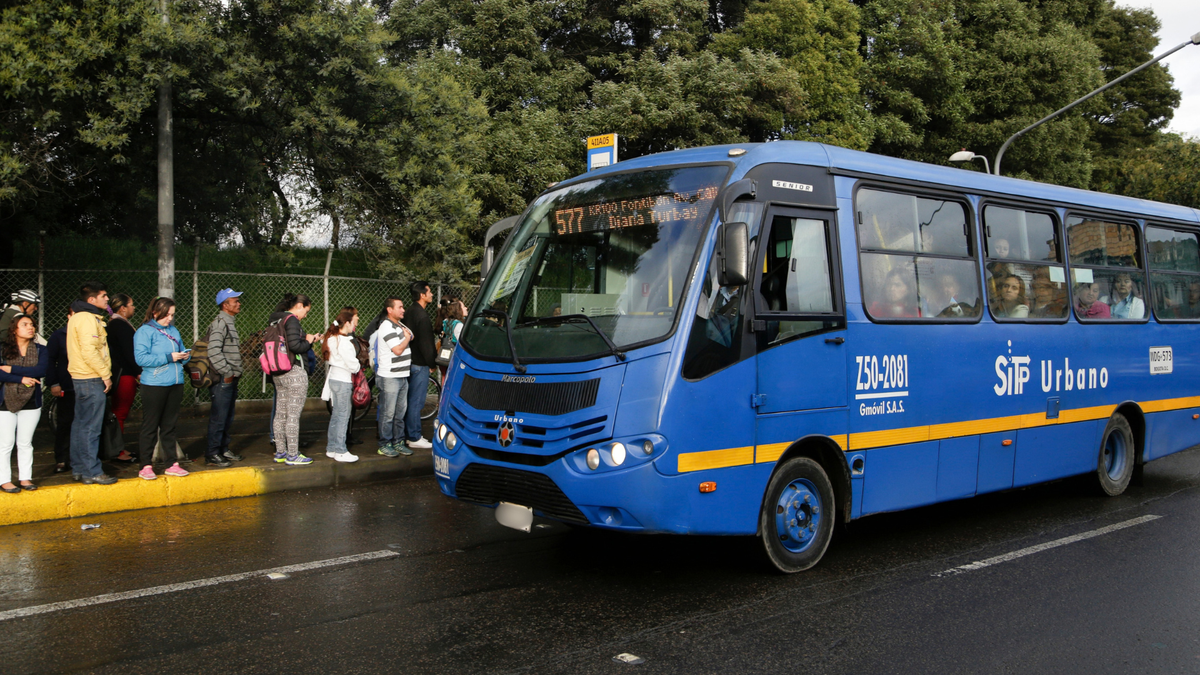 Rutas del SITP con desvíos en Fontibón