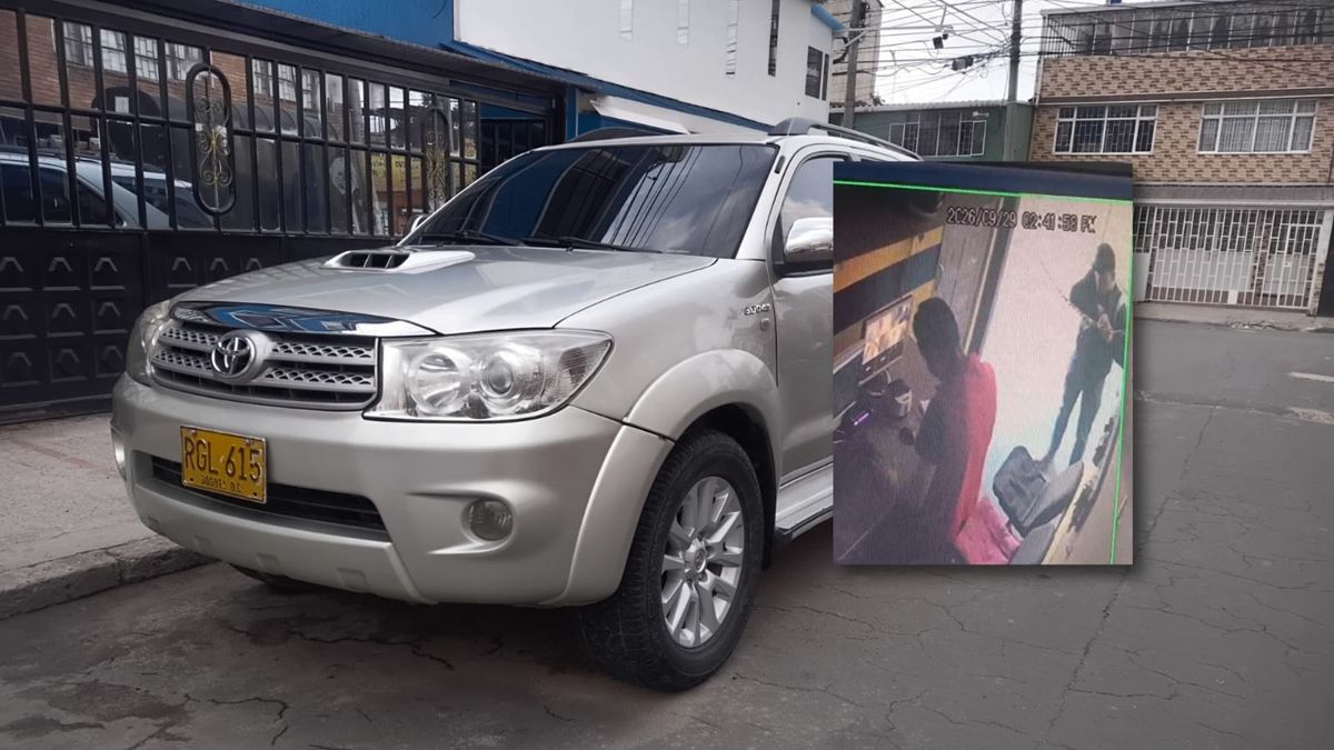 Camioneta robada en Bogotá