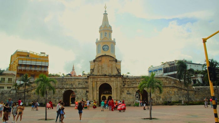 Torre del Reloj en Cartagena - imagen de archivo