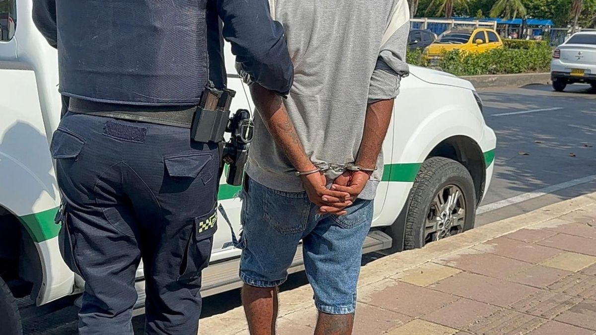 Hombre capturado en calles de Cartagena