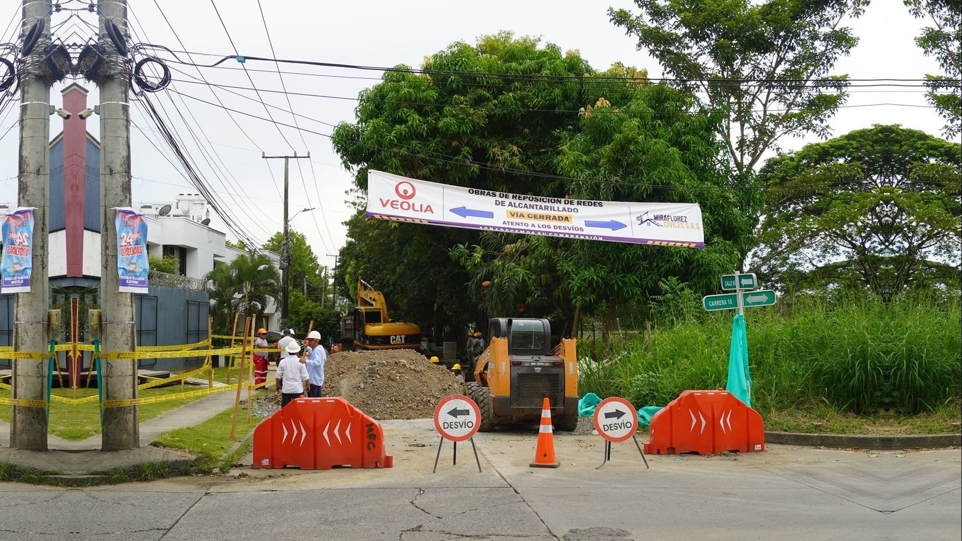 Veolia renueva alcantarillado en 15 barrios de Montería