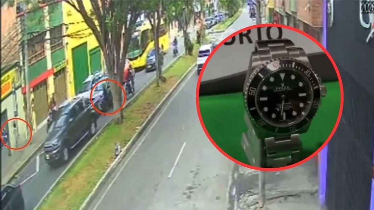 El Rolex recuperado en Bogotá.