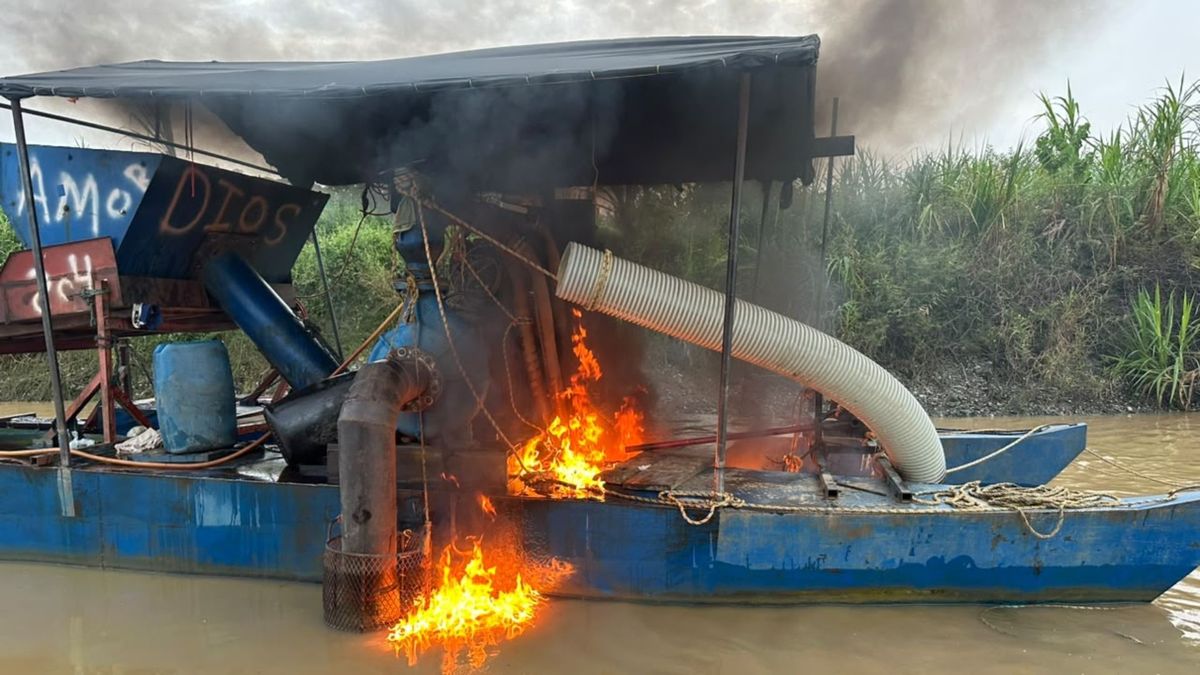 Unidades mineras ilegales intervenidas.