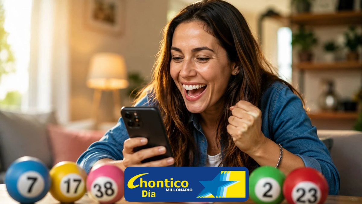 Mujer celebrando - logo del Chontico Día
