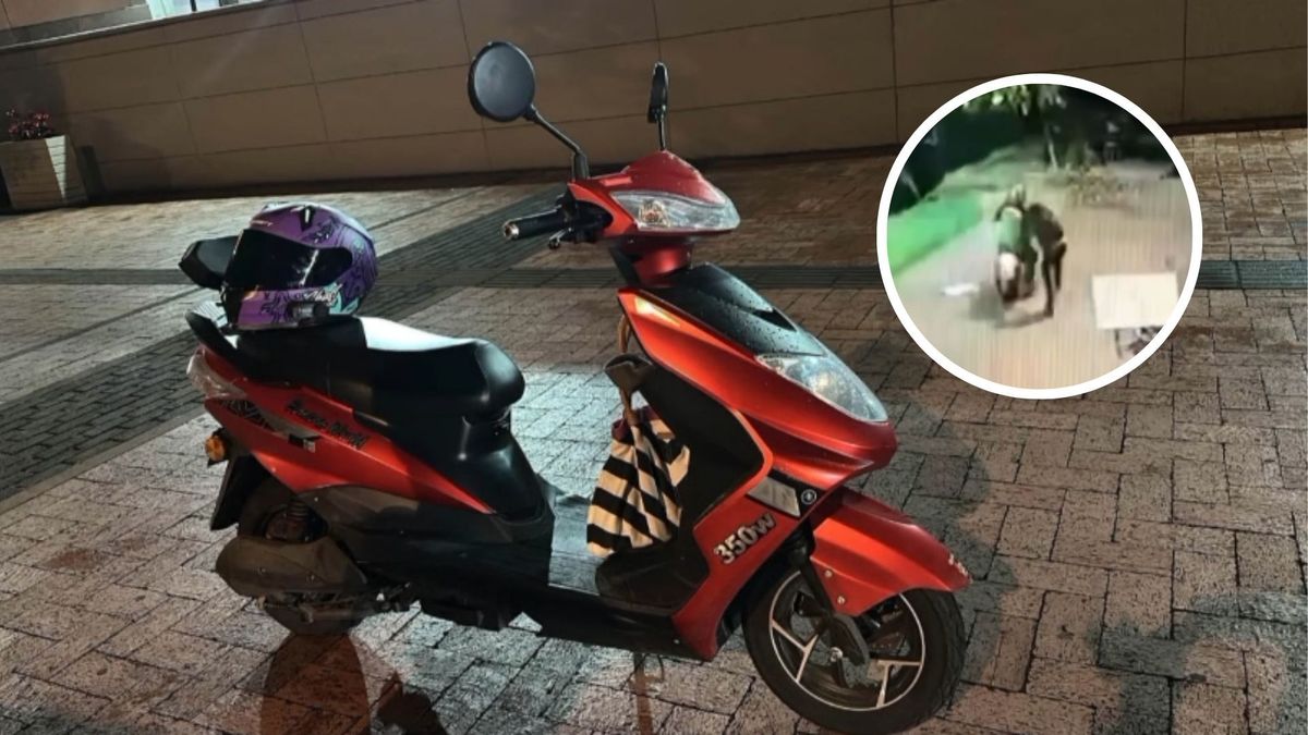 Moto eléctrica robada