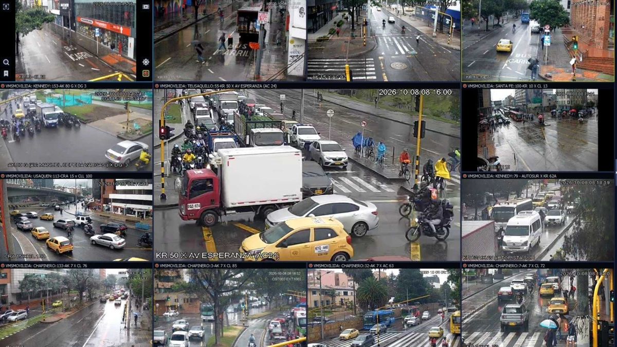Lluvias en Bogotá, 8 de octubre de 2026.