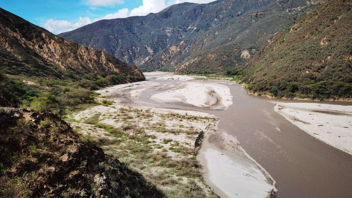 Cañón del Chicamocha, disminución de su caudal.