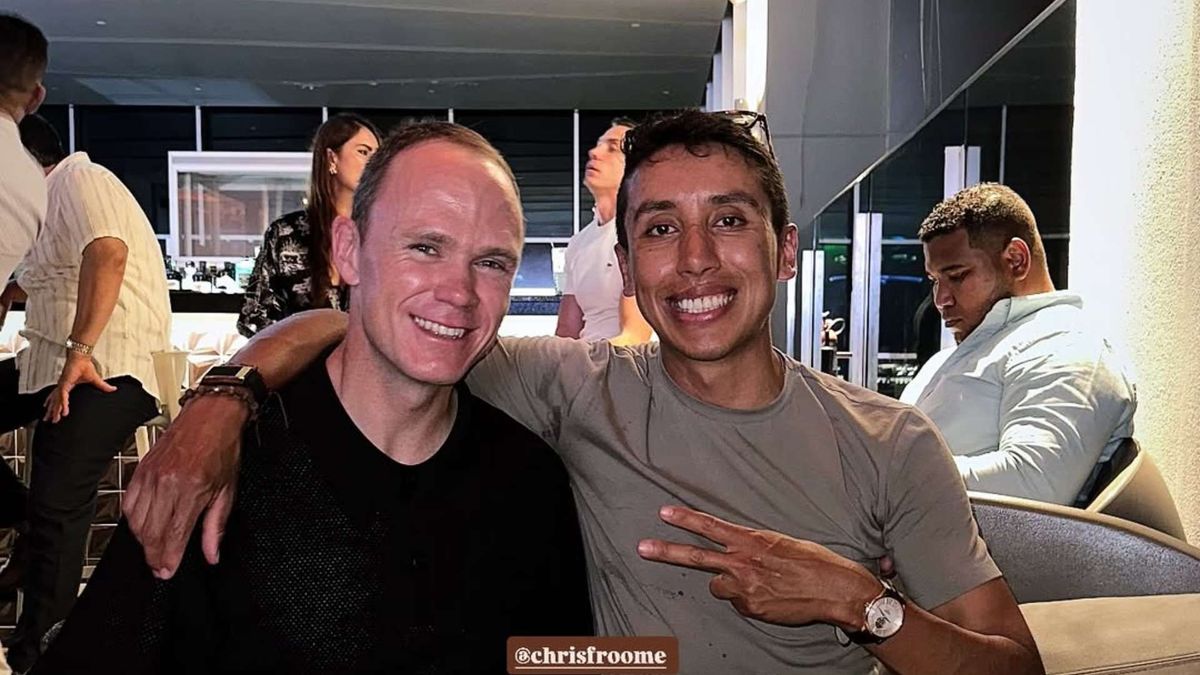 Chris Froome y Egan Bernal.