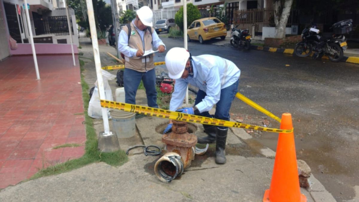 Trabajos de mantenimiento de luz y acueducto en Cali, 11 de octubre de 2026.