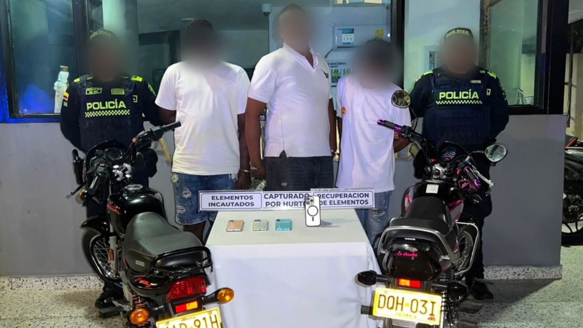 Personas capturadas por hurto en Cartagena