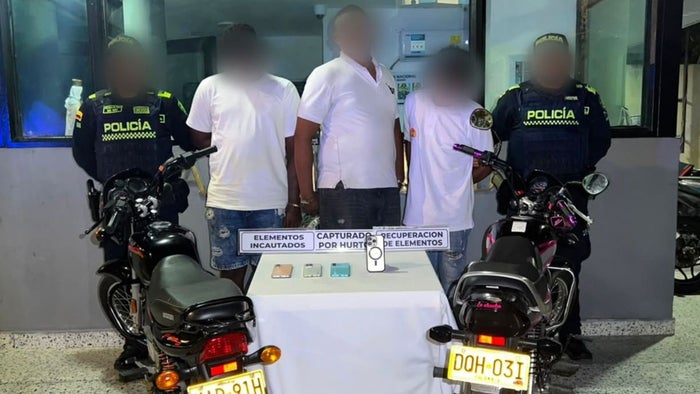Personas capturadas por hurto en Cartagena