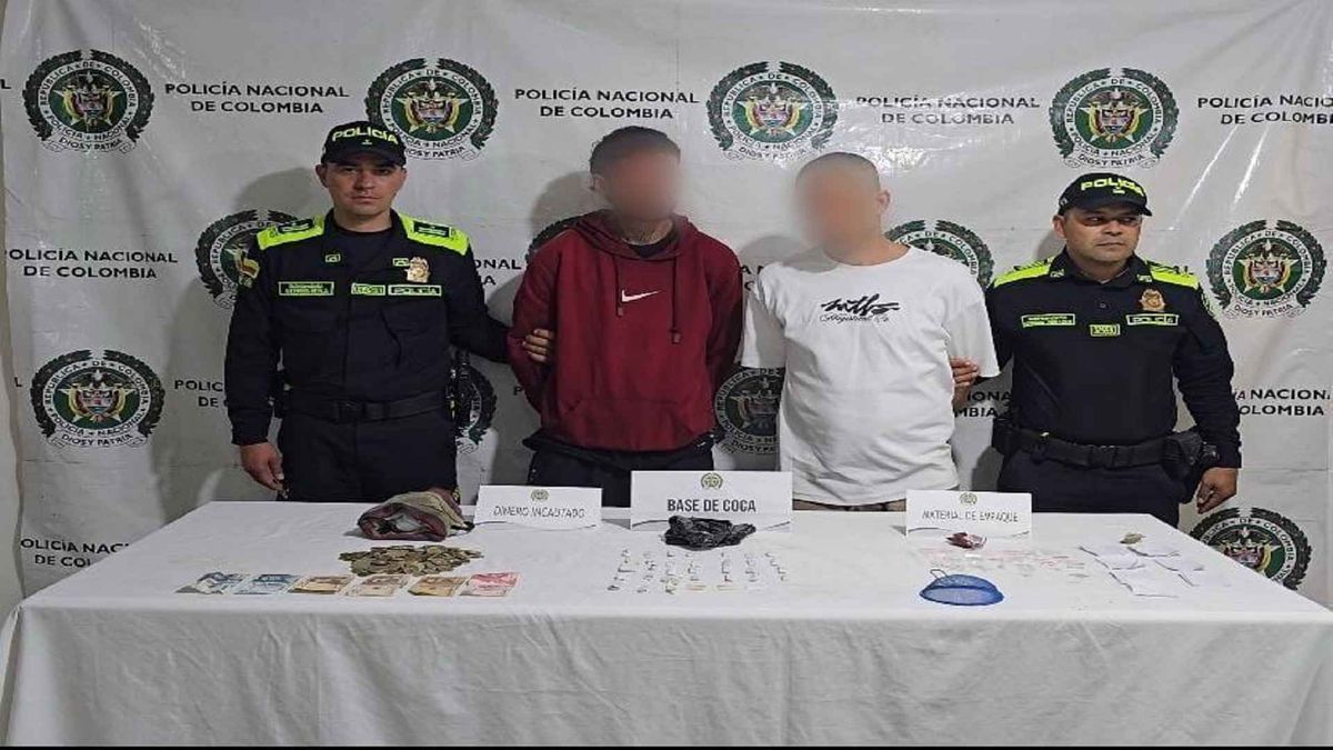 Capturados alias ‘La Mula’ y ‘El Rolo’, señalados de reincidir en el tráfico de estupefacientes.