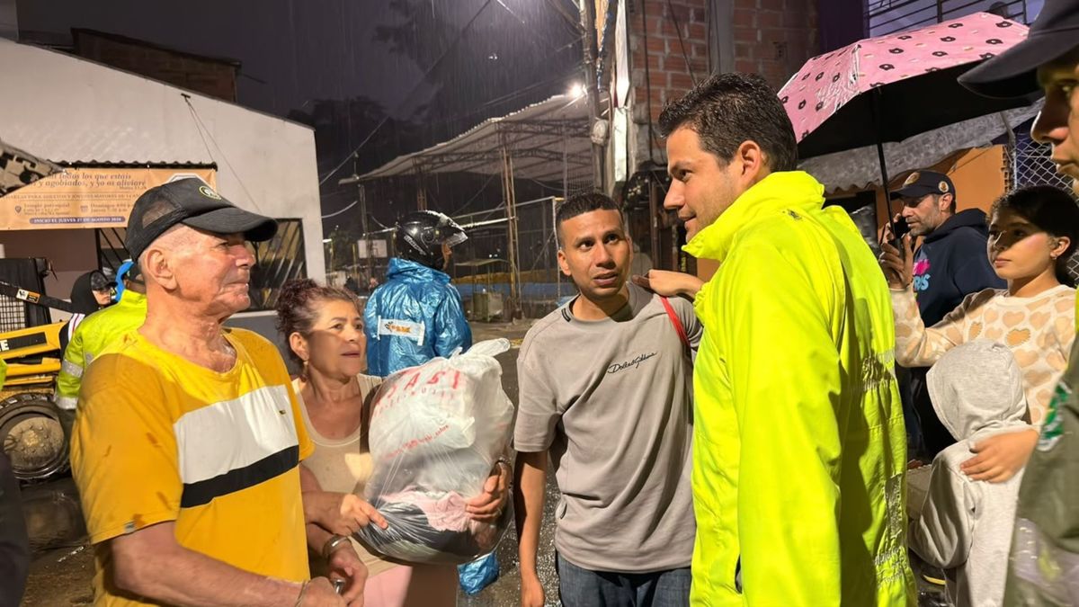 Comunidad afectada del barrio La Iguaná