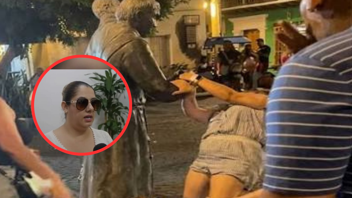 Mujer tumba estatua en Cartagena