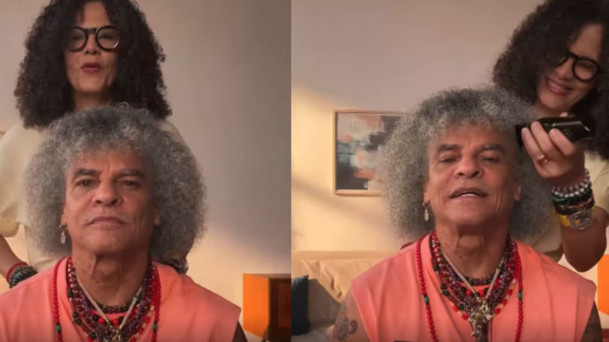 Pibe Valderrama se corta el pelo