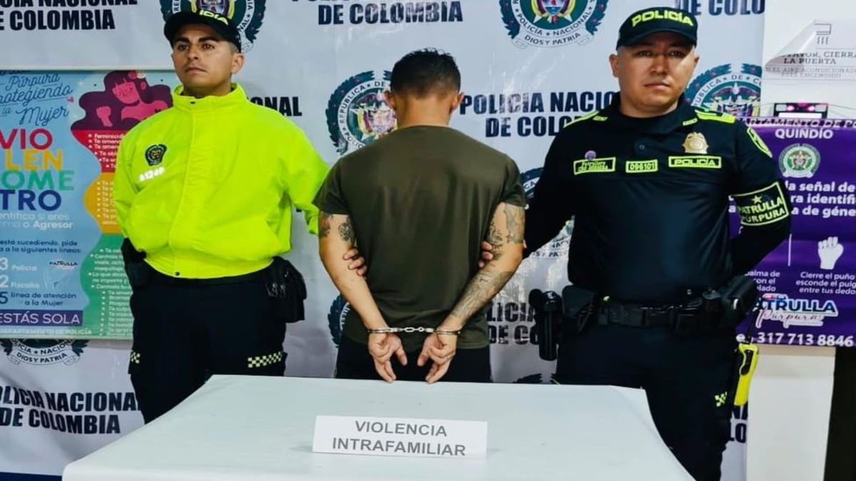En el Quindío un hombre, con antecedentes por varios delitos, fue enviado a la cárcel por maltrato contra su pareja
