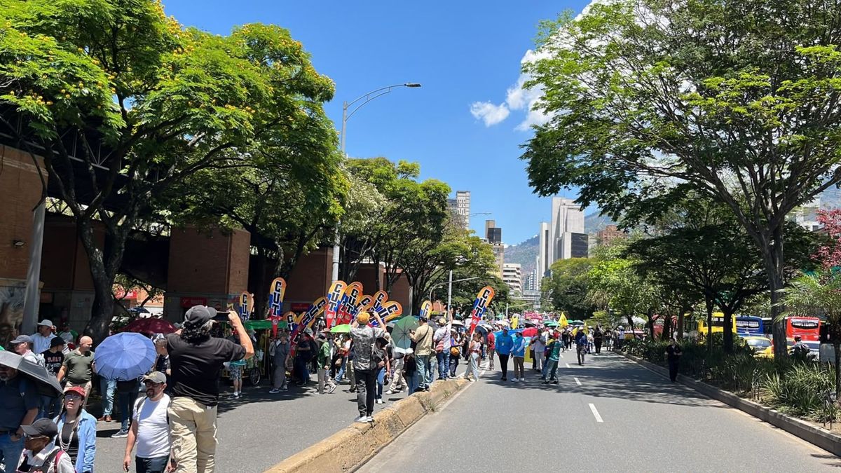 Marchas en Medellín contra el gobierno actual