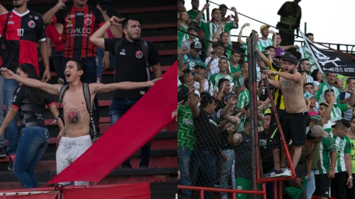Hinchas Cúcuta Deportivo y Atlético Nacional