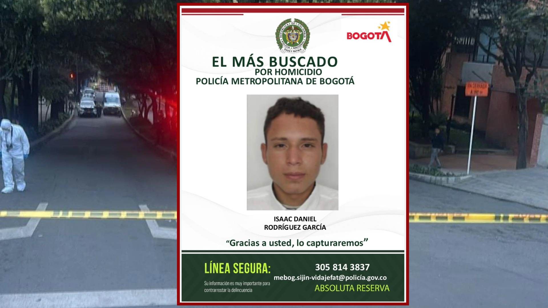 El más buscado por homicidio en Bogotá 