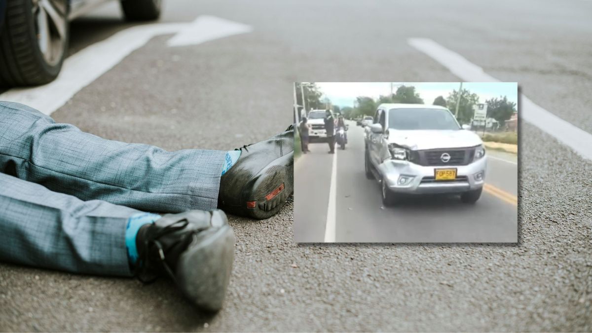 Víctima de accidente de tránsito y carro involucrado