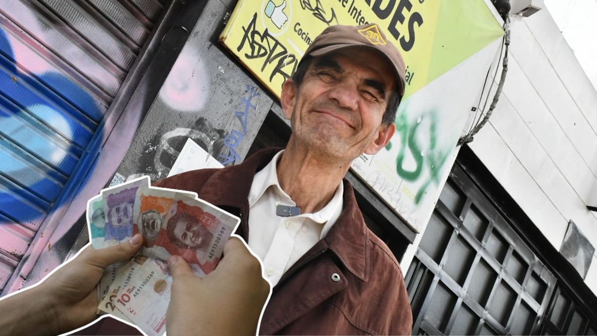 Beneficiario de subsidio y billetes colombianos